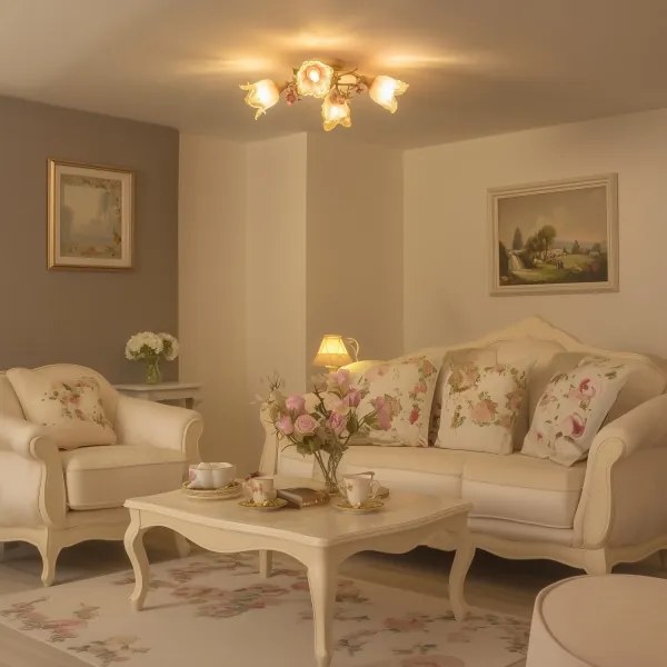 Lampadario a plafone FIORINTINO 4xE14/40W/230V