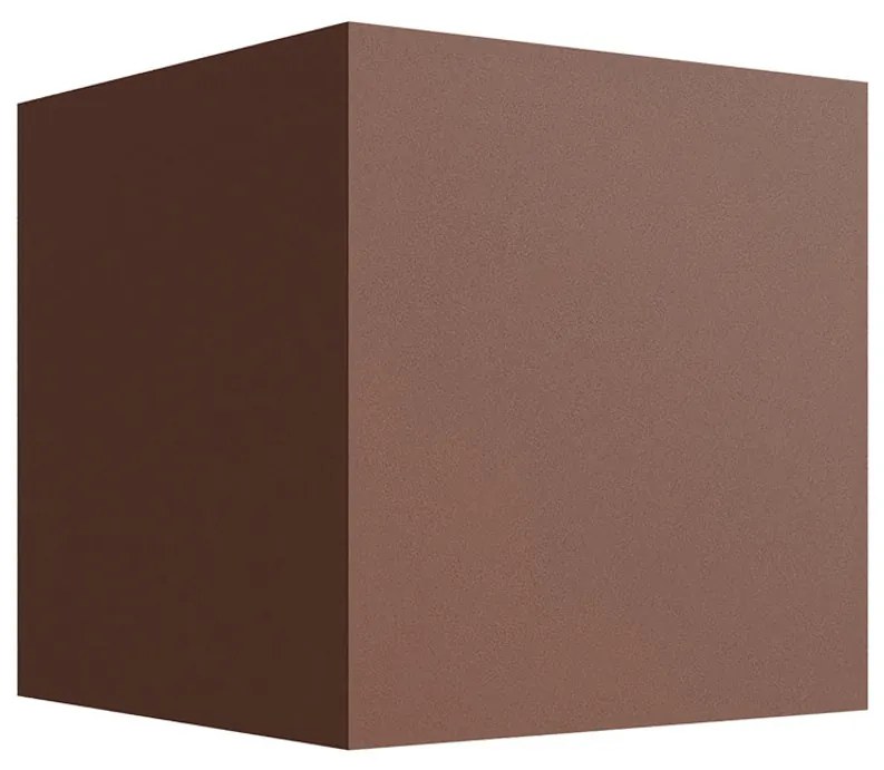 Applique LED Cubo 12W Bidirezionale Corten IP65 CCT OSRAM Chip LED