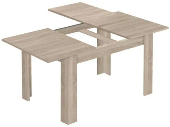 Tavolo allungabile da pranzo rettangolare in legno 140-190x90 cm Kendra Rovere