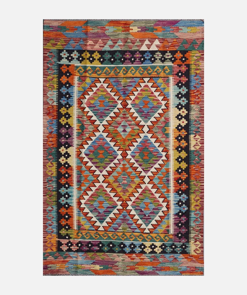 Kilim Tappeto 100x160 (Pakistan) Tessuto A Mano