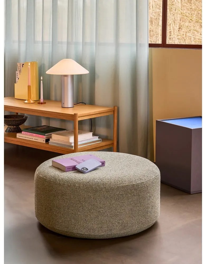 Pouf verde chiaro Marshmellow - Hübsch