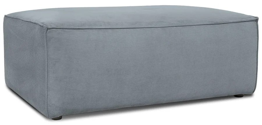 Poggiapiedi grigio con rivestimento in velluto a coste Sting – Scandic