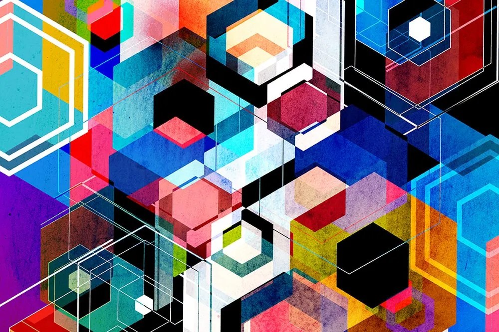 Carta da parati autoadesiva – Geometria astratta