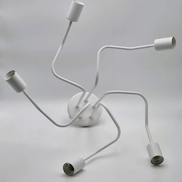 Lampadario a plafone MATYLDA 5xE27/60W/230V bianco