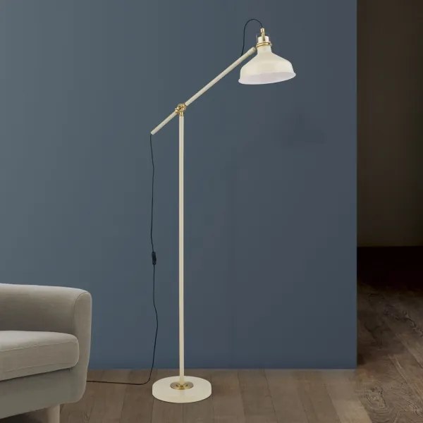 Orion Dimmerabile 12-1192/1 - Lampada con piedistallo SCHILLER 1xE27/40W/230V color crema/bronzo