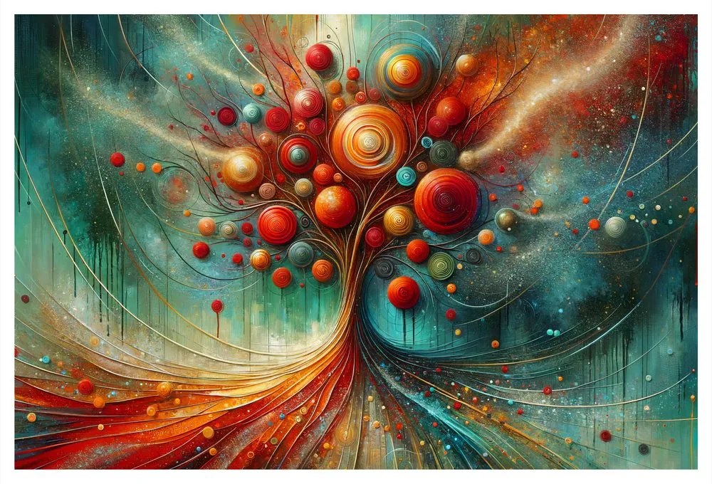 Quadro su tela – Albero della vita colorato