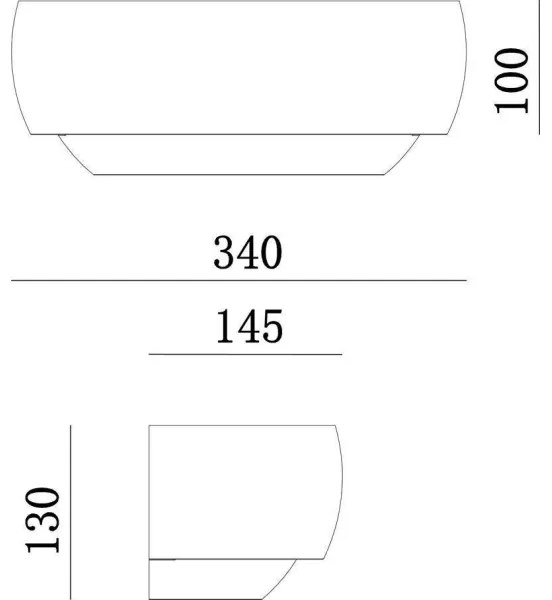 Deko-Light 341206 - Applique TWYNNDA 1xE14/40W/230V bianco