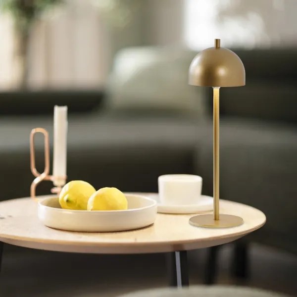 Schöner Wohnen 19244-12 - Lampada da tavolo dimmerabile a LED BELLIS LED/2,5W/5V IP54, oro