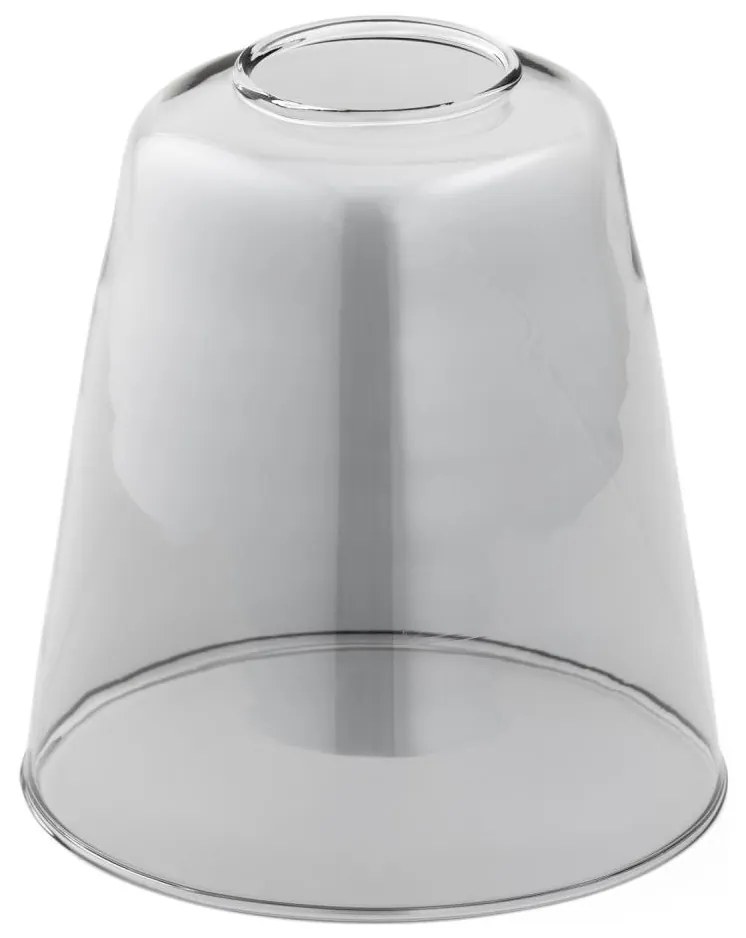 Vetro di ricambio per lampadario E27 diametro 12 cm grigio