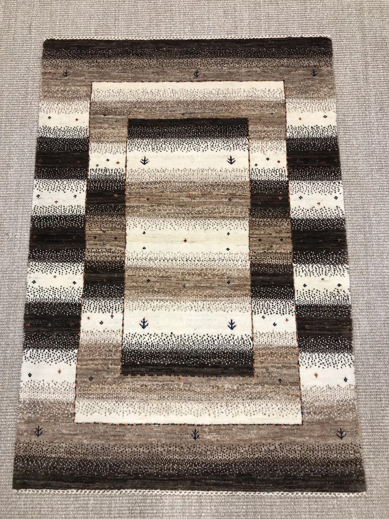 Loribaft Tappeto 80x120 Beige (Iran) Annodato A Mano
