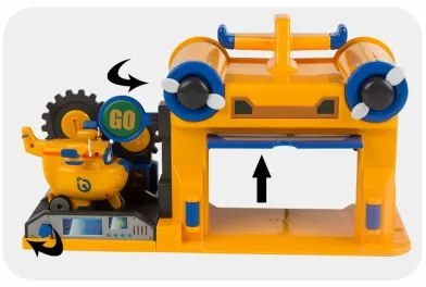 Playset di Veicoli Super Wings Donnie Hangar (4 Unità)