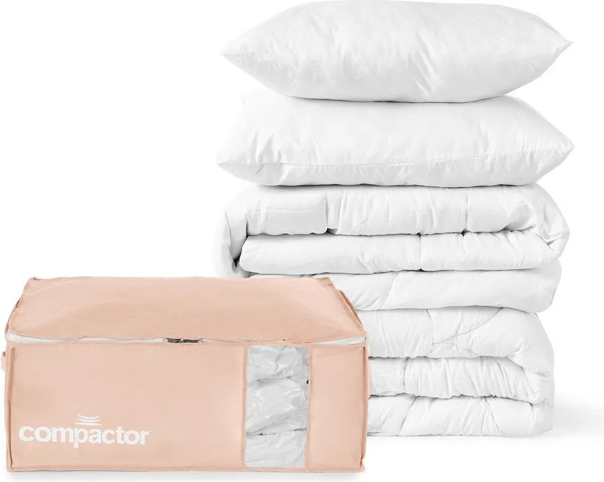 Organizer per vestiti sottovuoto in plastica 65x45x27 cm Pink Edition – Compactor