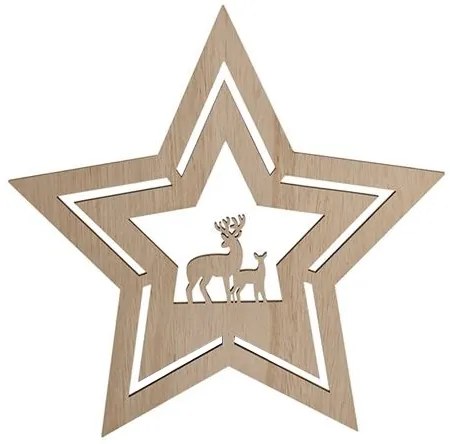 Solight 1V261 - Decorazione natalizia LED LED/2xAA stella