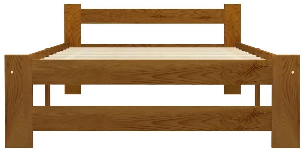 Giroletto marrone miele in legno massello di pino 100x200 cm