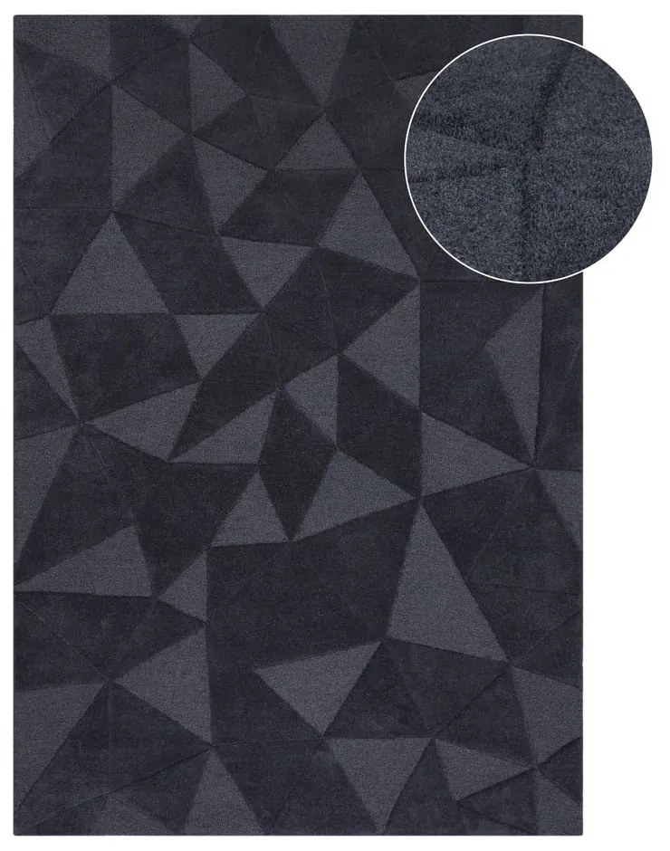 Tappeto in lana grigio 160x230 cm Shard - Flair Rugs