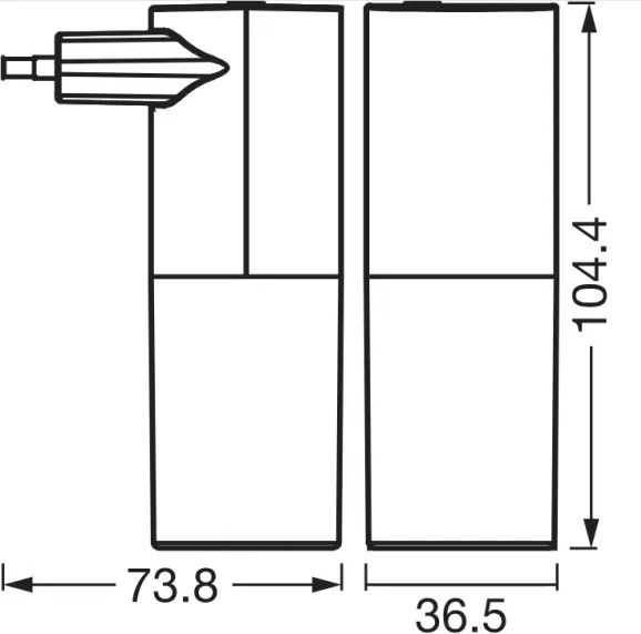 Osram - Luce notturna LED con sensore crepuscolare LUNETTA LED/0,2W/230V nera