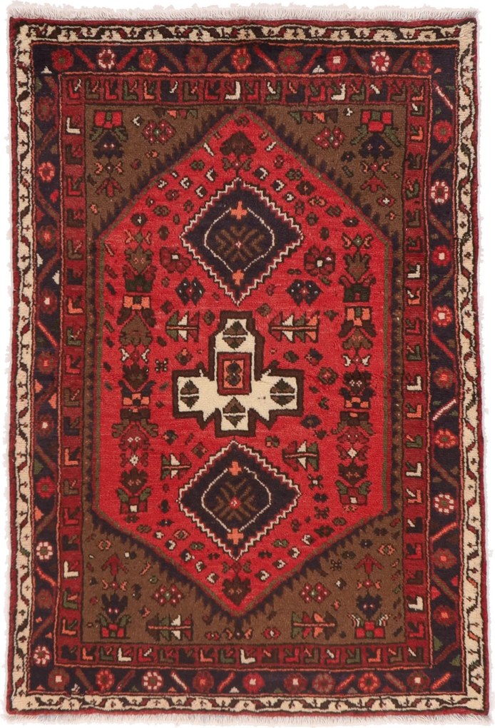 Hamedan Tappeto persiano 100x140 (Iran) Annodato A Mano
