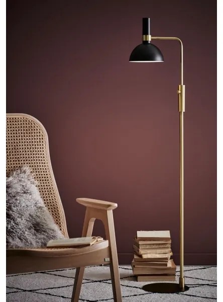 Markslöjd 106972 - Lampada da terra dimmerabile LARRY 1xE27/60W/230V nero/oro