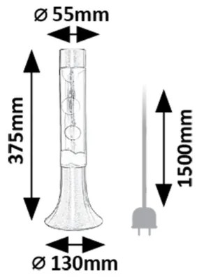 Rabalux 76026 - LED Lampada lava (lampada Astro) POPPILOL LED/25W/230V