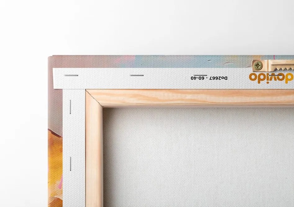 Quadro su tela – Elefante stiloso con imitazione di pittura