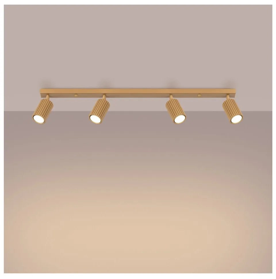 Faretto dorato 6,5x81 cm Gleam – Sollux