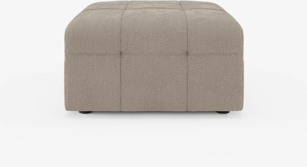 Mosaic pouf e modulo in bouclé - 96x77 cm design capitonné in tessuto smacchiabile T21