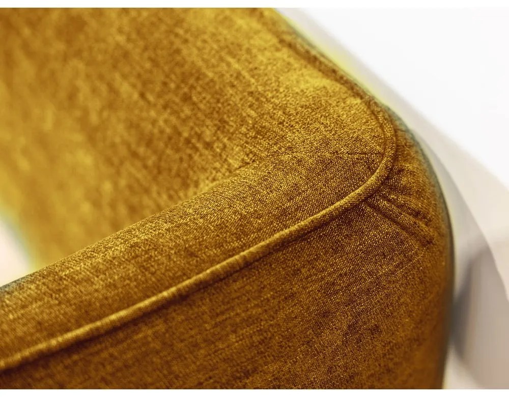 Letto matrimoniale imbottito giallo con contenitore con griglia 180x200 cm Louise - Bobochic Paris