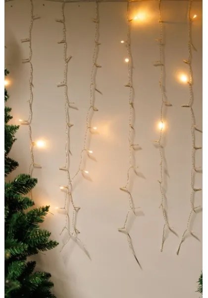 Tenda natalizia a LED dimmerabile per esterni CURTAIN 360xLED/8,4W/230V 2x2 m IP44 bianco caldo +TC