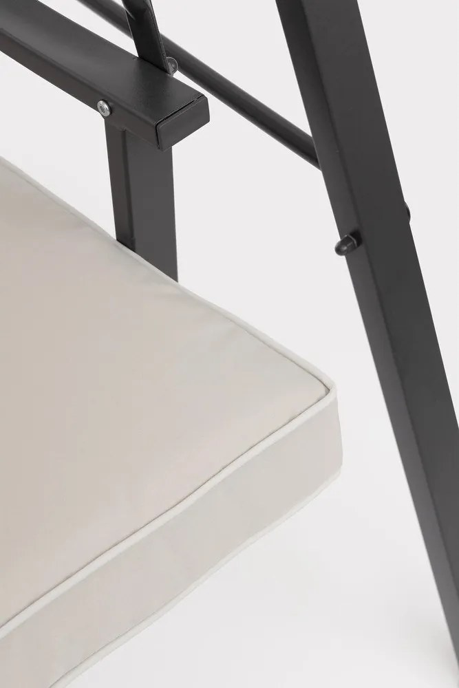 Dondolo da giardino color antracite/beige in metallo Taurus – Bizzotto