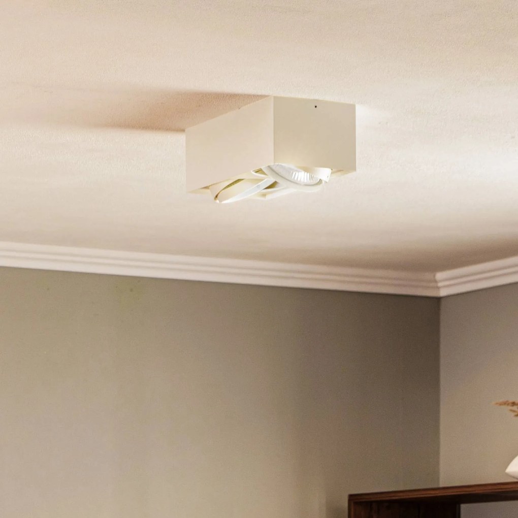 Argon Faretto da soffitto Ronda, 2 luci, bianco