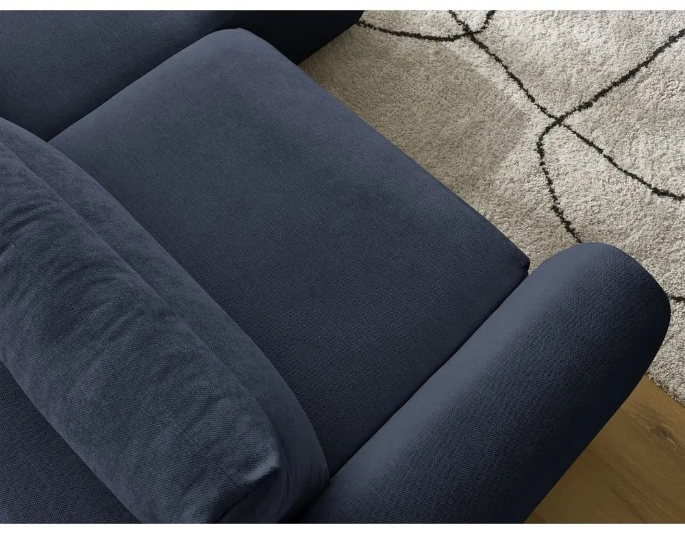 Divano angolare in blu scuro Aden – Bobochic Paris