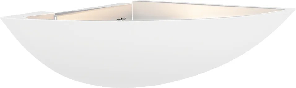 Applique da Parete Angolare E14 in Gesso Pitturabile