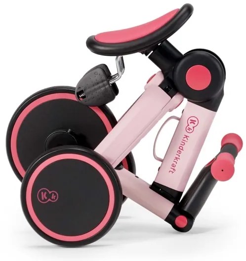 KINDERKRAFT - Bicicletta 3in1 4TRIKE rosa per bambini