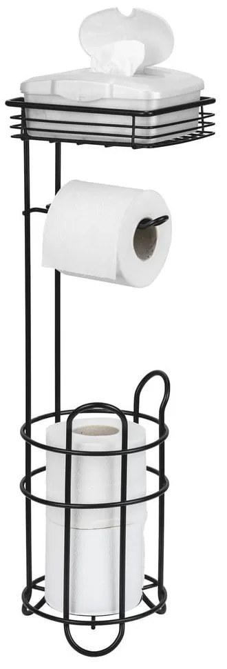 Porta carta igienica nero opaco in acciaio – Wenko