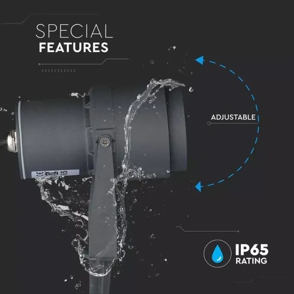 Lampada LED da esterno LED/12W/100-240V IP65 grigio - vetro verde