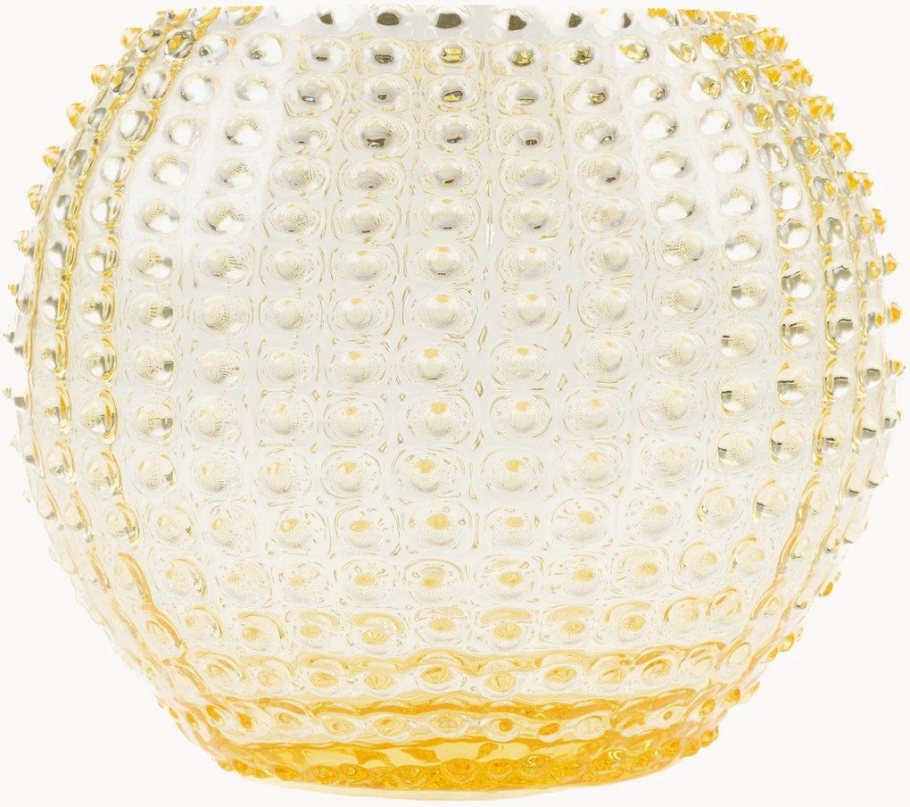 Vaso in vetro soffiato Opaline Hobnail