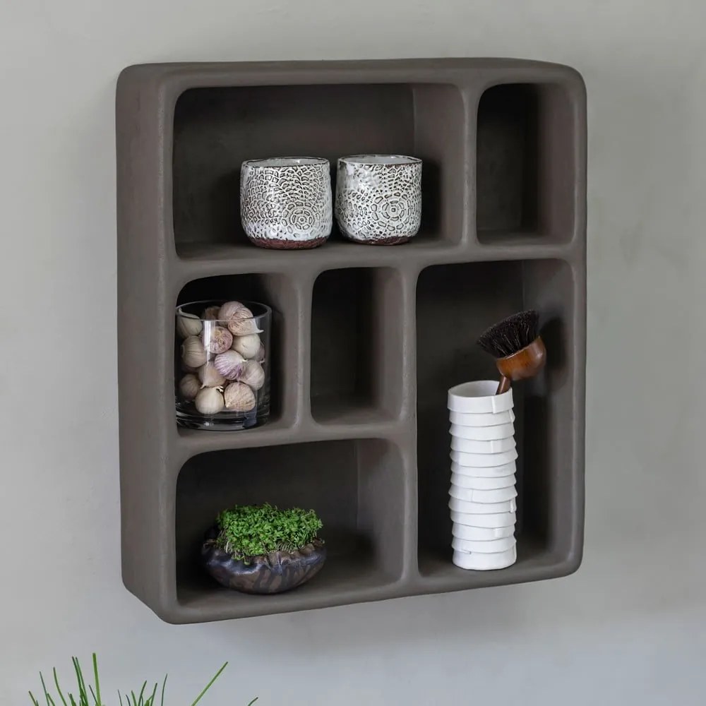 Scaffale a castello grigio scuro in pietra Art Studio - Mette Ditmer Denmark