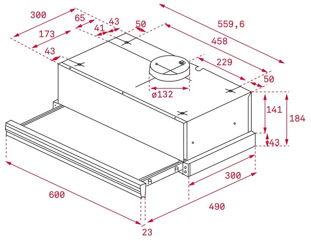 Cappa Classica Teka CNL6415BK 60 cm 385 m3/h 64 dB 110W