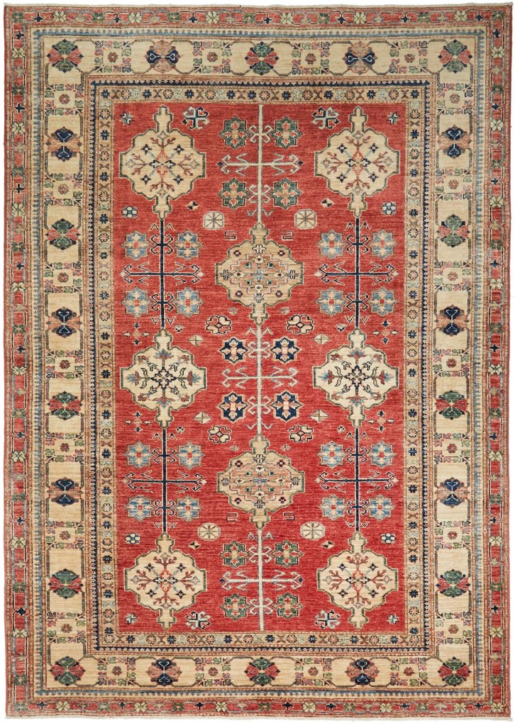 Kazak Tappeto orientale 240x170 Rosso (Pakistan) Annodato A Mano