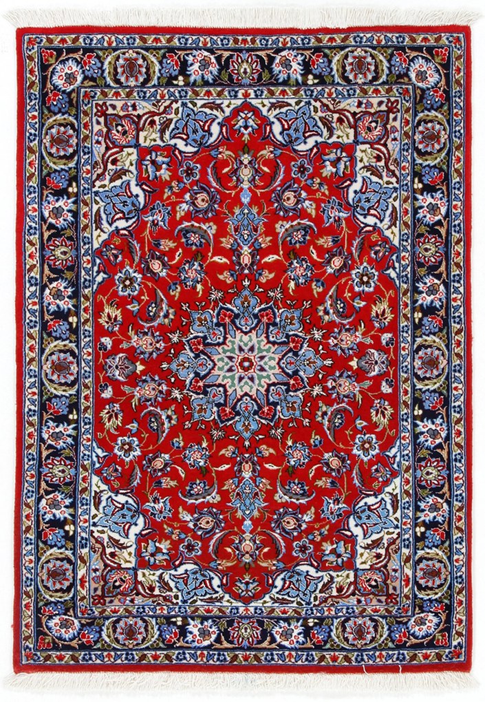 Isfahan Tappeto 100 x 70 (Iran) Annodato A Mano