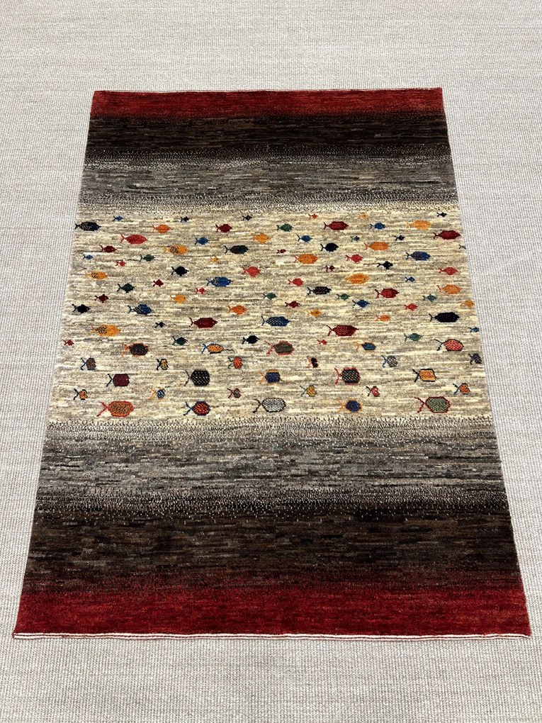 Loribaft Tappeto 180x120 Beige (Iran) Annodato A Mano
