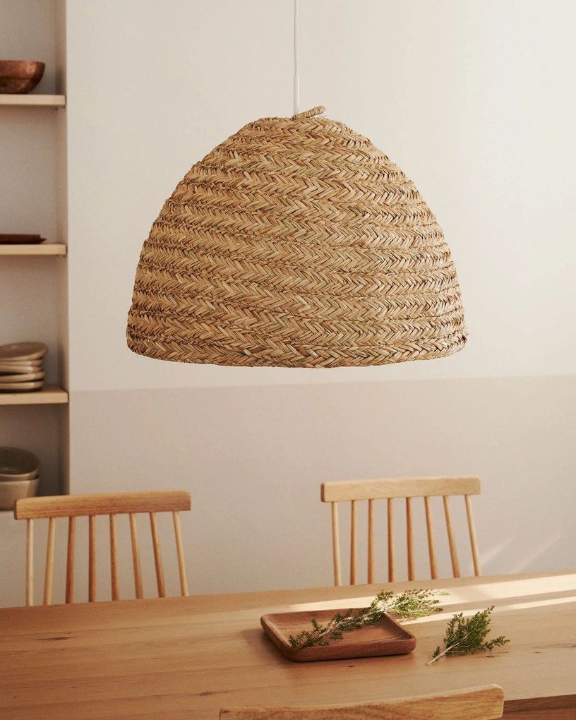 Kave Home - Paralume per lampada da soffitto Fonteta in fibre naturali finitura naturale Ã˜ 60 cm