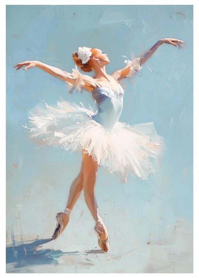 Quadro con elementi dipinti a mano 70x100 cm Grace – Styler