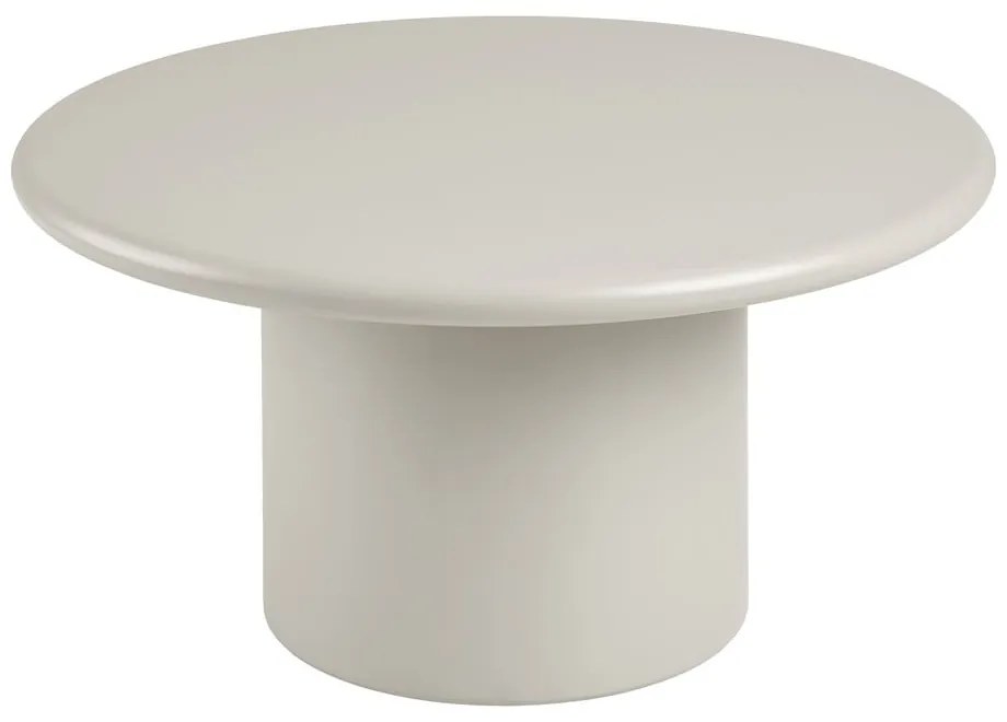 Tavolino da salotto rotondo color crema ø 80 cm Nagano – House Nordic