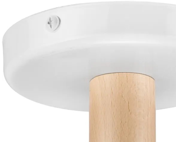 Plafoniera ELLIE 3xE27/60W/230V bianco