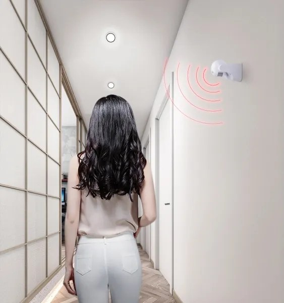 Aigostar - Sensore di movimento a infrarossi da esterno 230V IP44 bianco