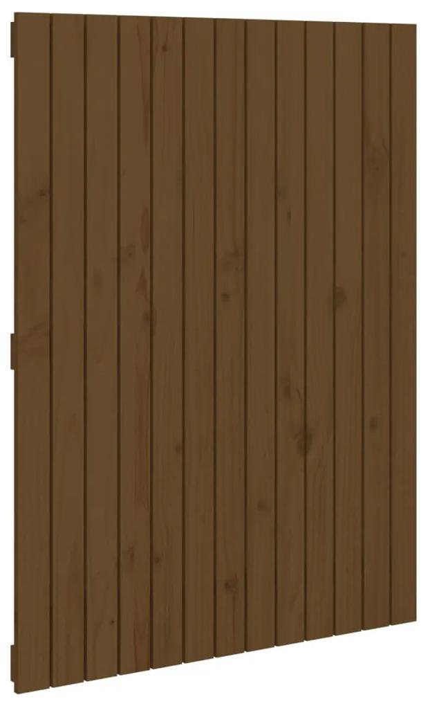 Testiera da parete miele 82,5x3x110cm in legno massello di pino