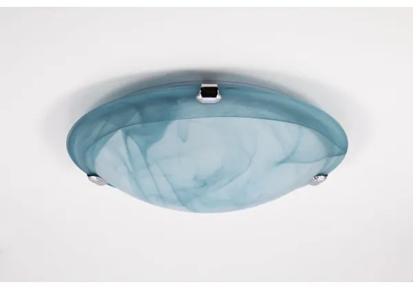 Redo 05-390 - Plafoniera VIRGINIA 1xE27/42W/230V Ø 30 cm turchese