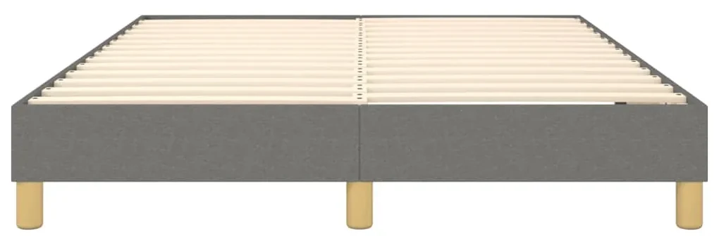Giroletto a molle grigio scuro 140x190 cm in tessuto