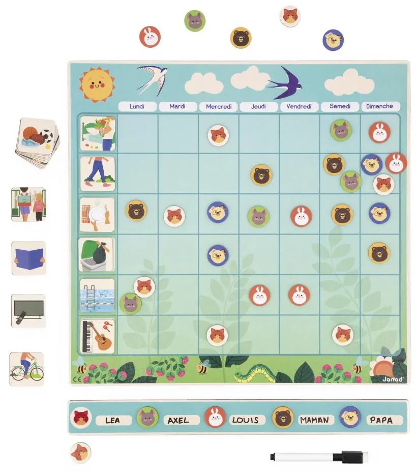 Planner familiare magnetico - 75 pz